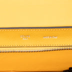 Handbag Medium Trapeze Yellow Grained Calfskin Leather