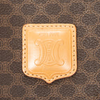 Handbag Vintage Small Boston Brown Macadam Coated Canvas