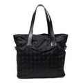 Shoulder Bag Large New Travel Line Tote Black Travel Line Nylon Canvas