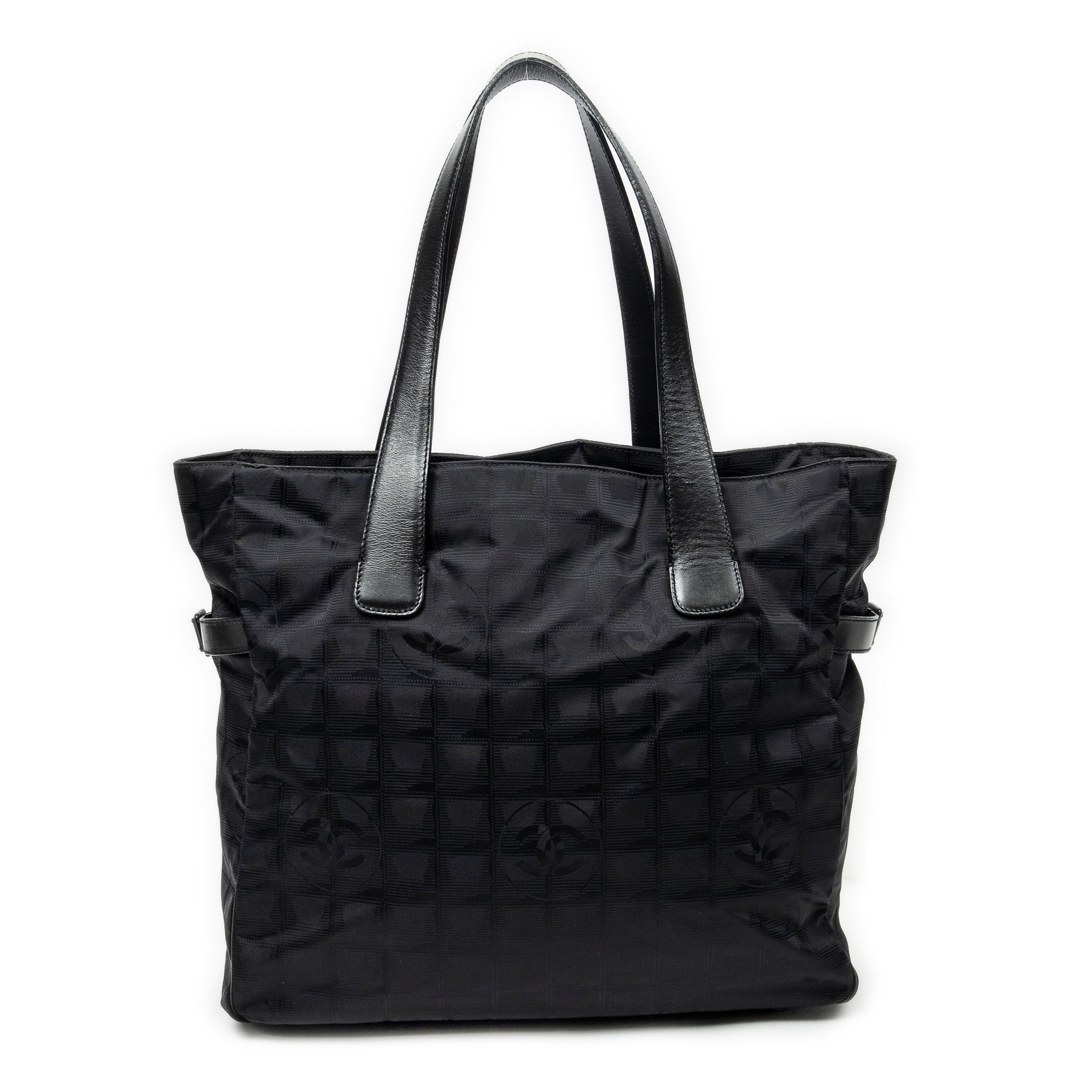 Shoulder Bag Large New Travel Line Tote Black Travel Line Nylon Canvas