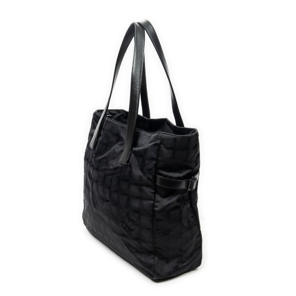 Shoulder Bag Large New Travel Line Tote Black Travel Line Nylon Canvas