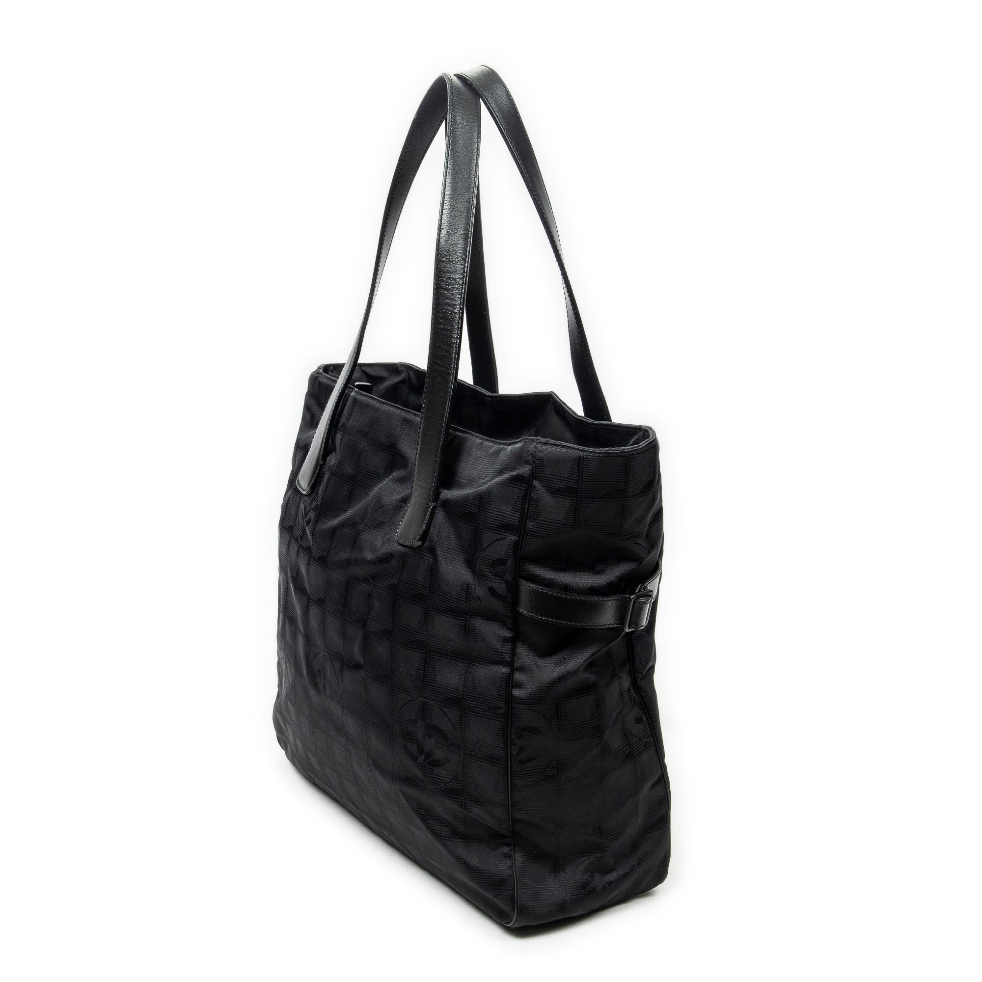 Shoulder Bag Large New Travel Line Tote Black Travel Line Nylon Canvas