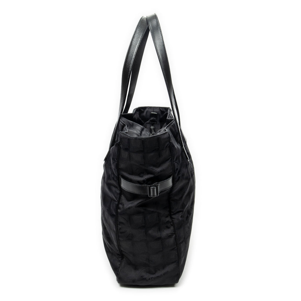 Shoulder Bag Large New Travel Line Tote Black Travel Line Nylon Canvas