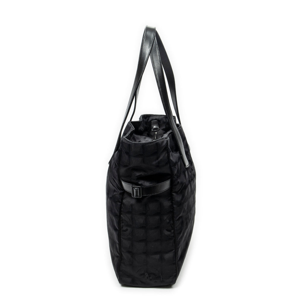 Shoulder Bag Large New Travel Line Tote Black Travel Line Nylon Canvas