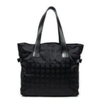 Shoulder Bag Large New Travel Line Tote Black Travel Line Nylon Canvas