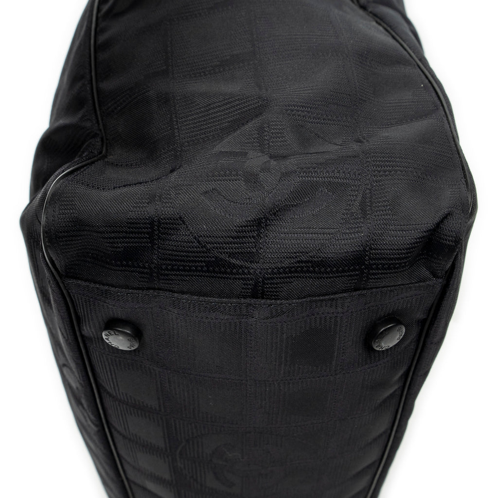 Shoulder Bag Large New Travel Line Tote Black Travel Line Nylon Canvas