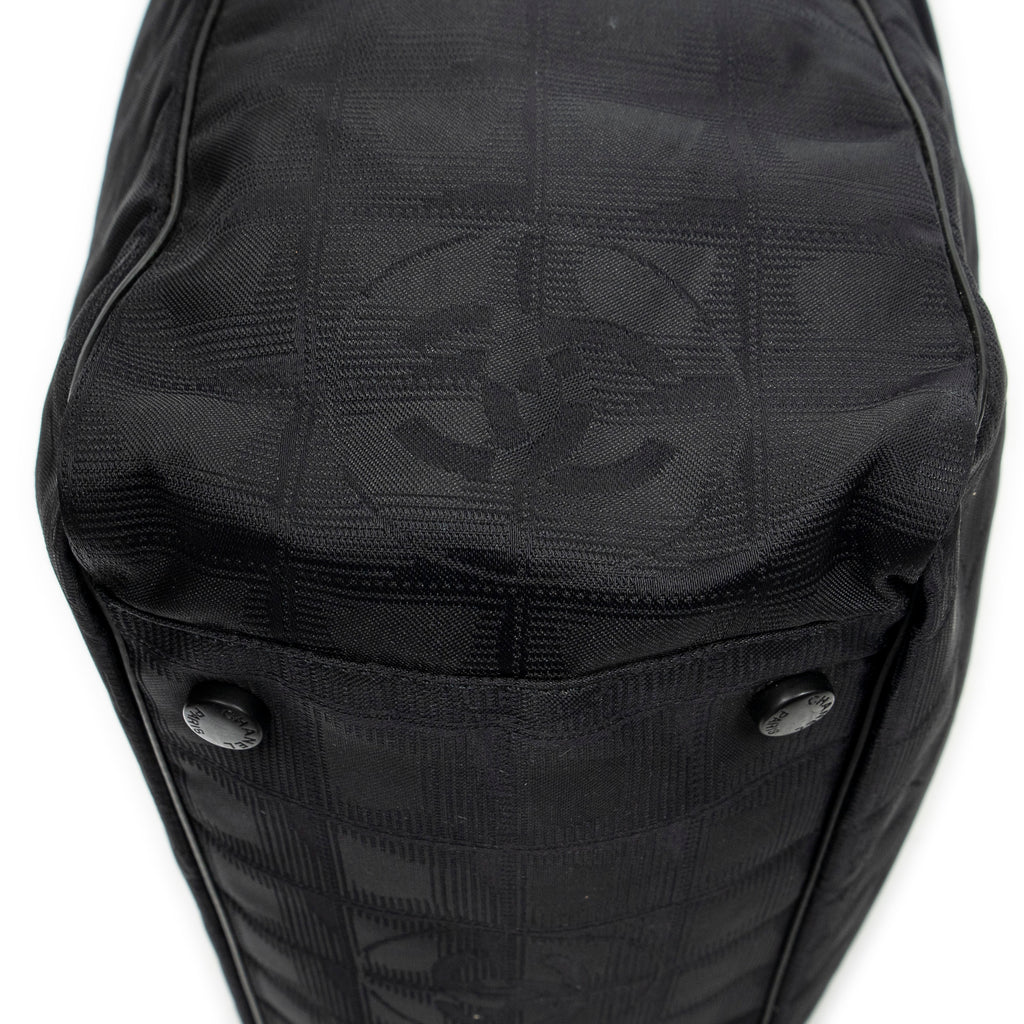 Shoulder Bag Large New Travel Line Tote Black Travel Line Nylon Canvas
