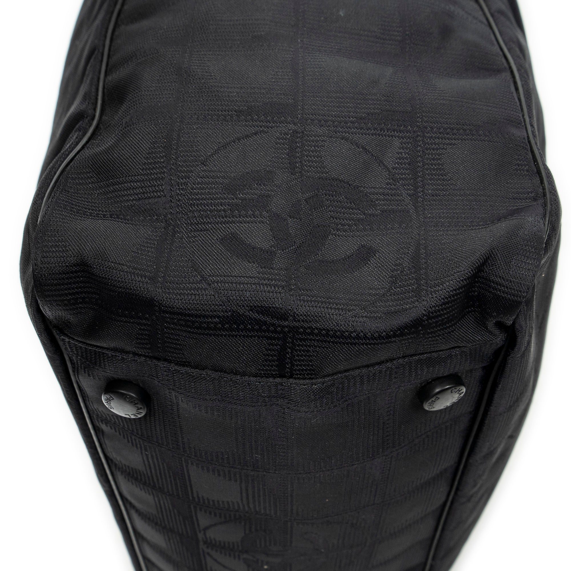 Shoulder Bag Large New Travel Line Tote Black Travel Line Nylon Canvas