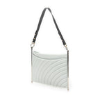 Shoulder Bag Flat Roy Crossbody Light Blue Quilted Calfskin Leather