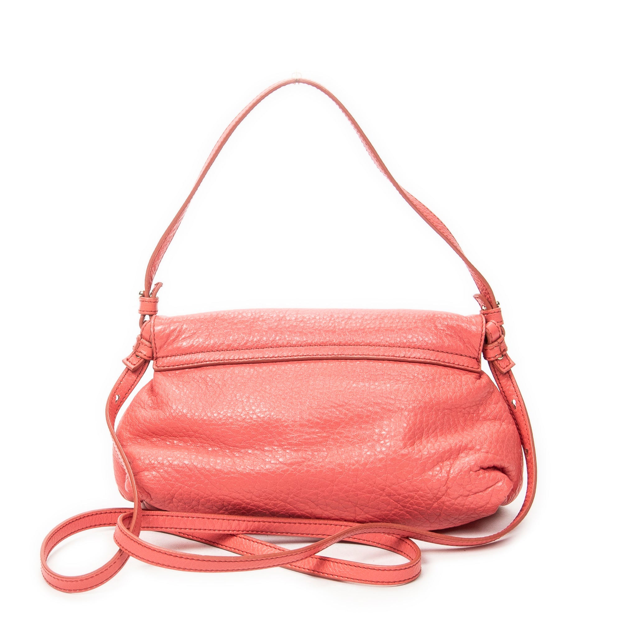 Shoulder Bag Lily Crossbody Pink Grained Calfskin Leather