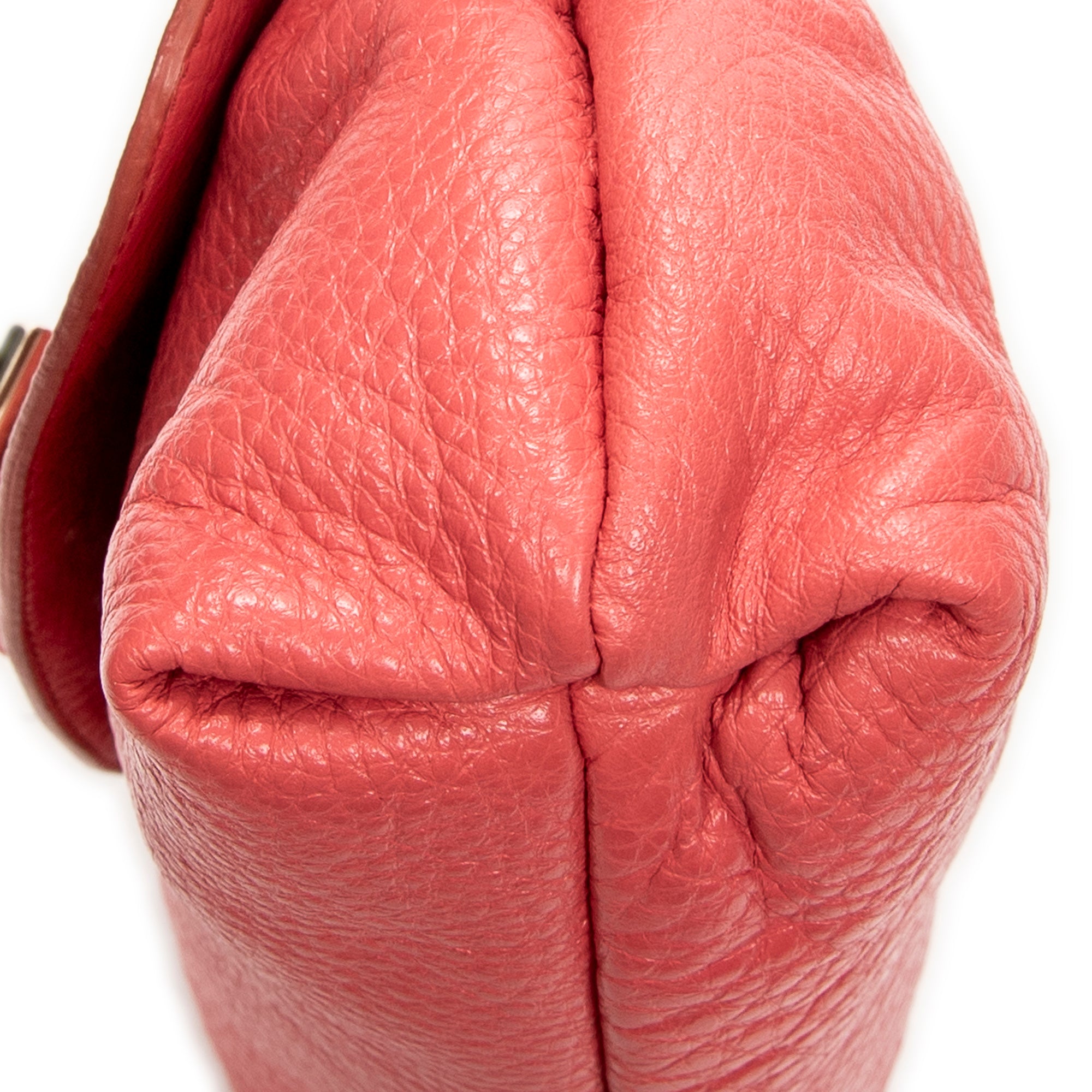 Shoulder Bag Lily Crossbody Pink Grained Calfskin Leather