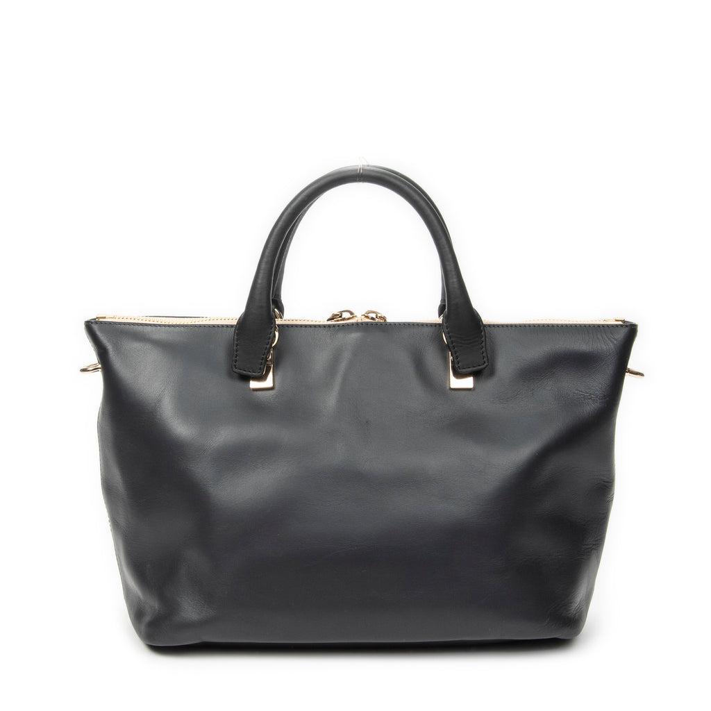 Handbag Medium Baylee Tote Black Smooth Calfskin Leather