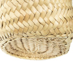 Shoulder Bag Medium Marcie Basket Tote Beige Woven Raffia Canvas