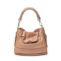 Shoulder Bag Medium Libertine Hobo Beige Pleated Calfskin Leather