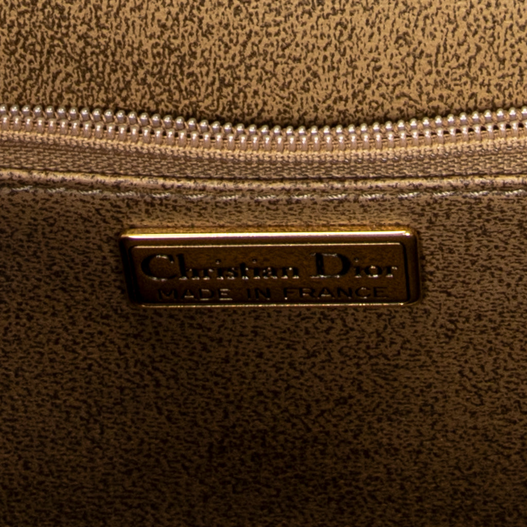 Shoulder Bag Vintage Medium Flap Crossbody Beige Honeycomb Coated Canvas