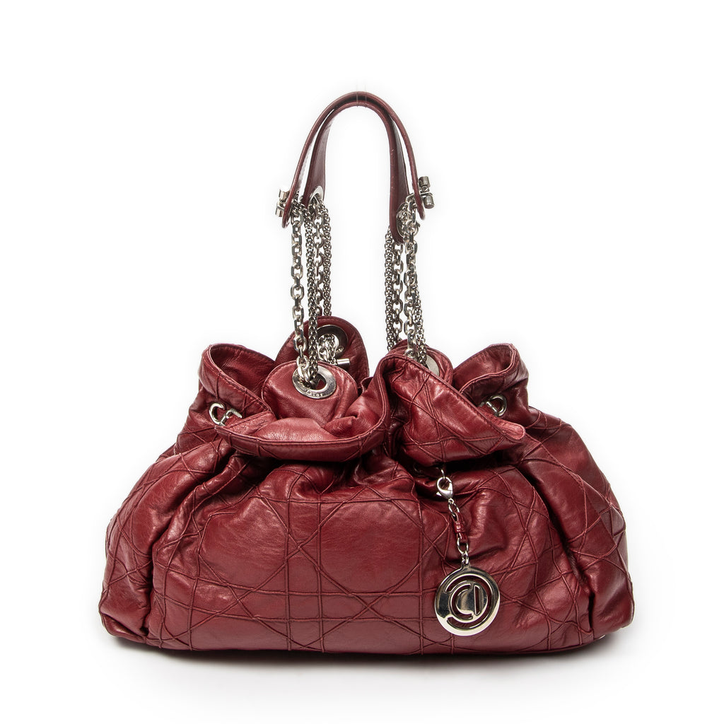 Shoulder Bag Le Trente Tote Dark Red Cannage Quilted Leather