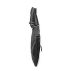 Shoulder Bag Small Front Zip Messenger Black Monogrammed Nylon Canvas