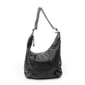 Shoulder Bag Medium Galaxy Chain Hobo Black Lambskin Leather