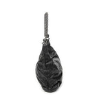 Shoulder Bag Medium Galaxy Chain Hobo Black Lambskin Leather