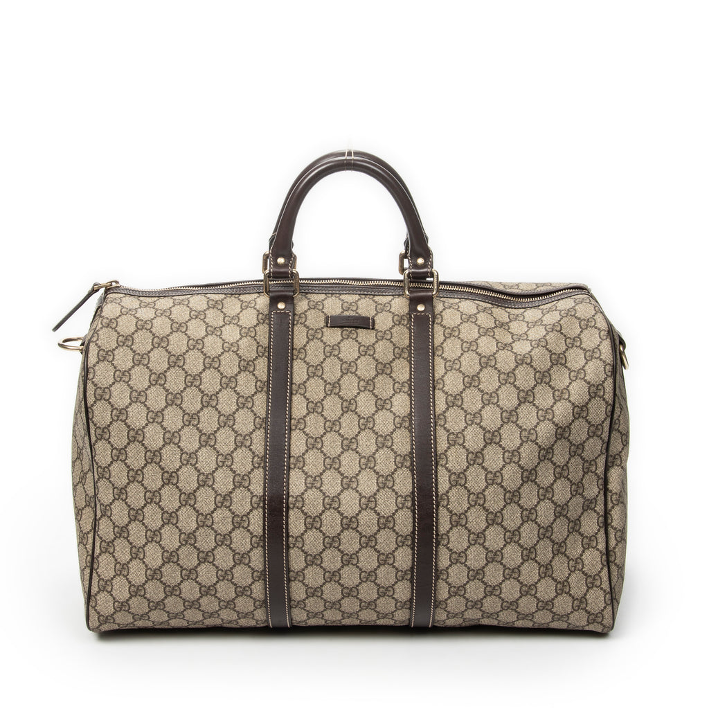 Handbag Medium Duffle Boston Beige Supreme Coated Canvas