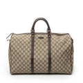 Handbag Medium Duffle Boston Beige Supreme Coated Canvas