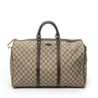 Handbag Medium Duffle Boston Beige Supreme Coated Canvas