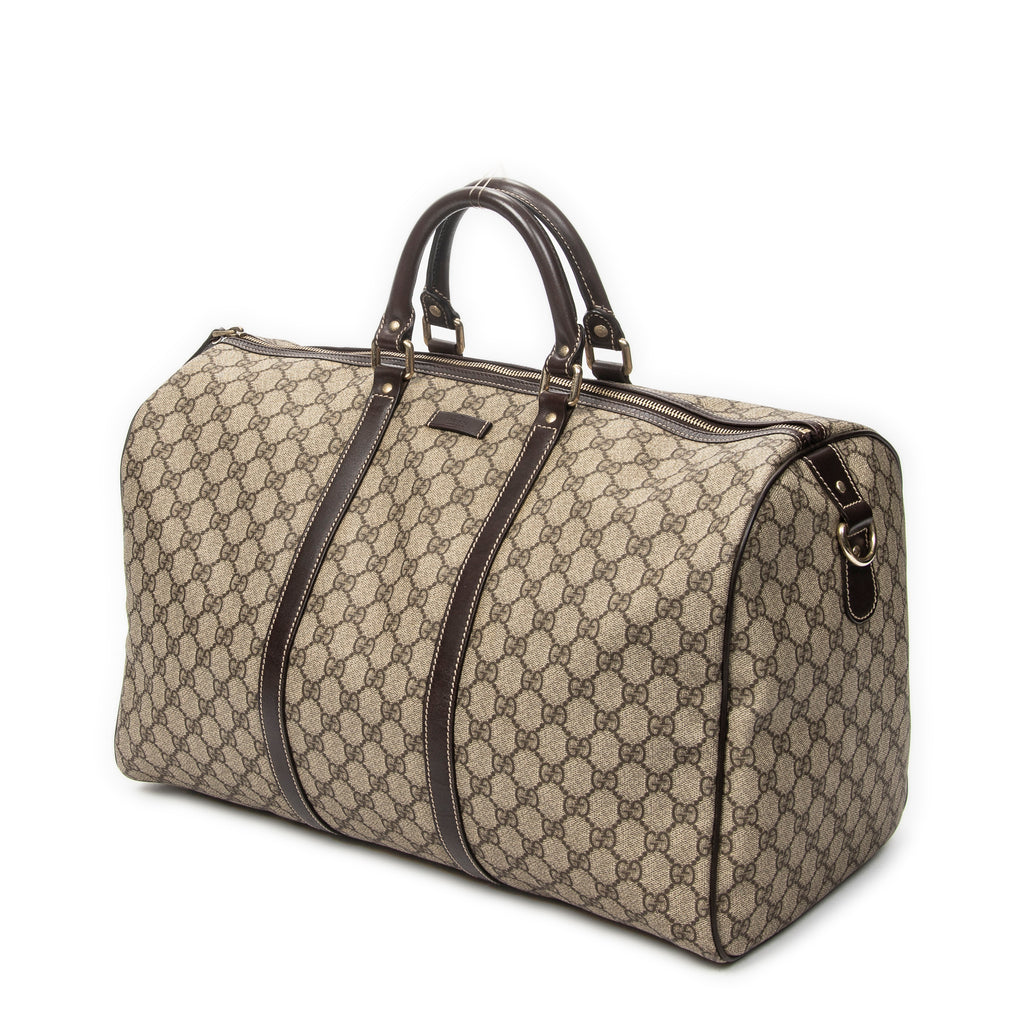 Handbag Medium Duffle Boston Beige Supreme Coated Canvas