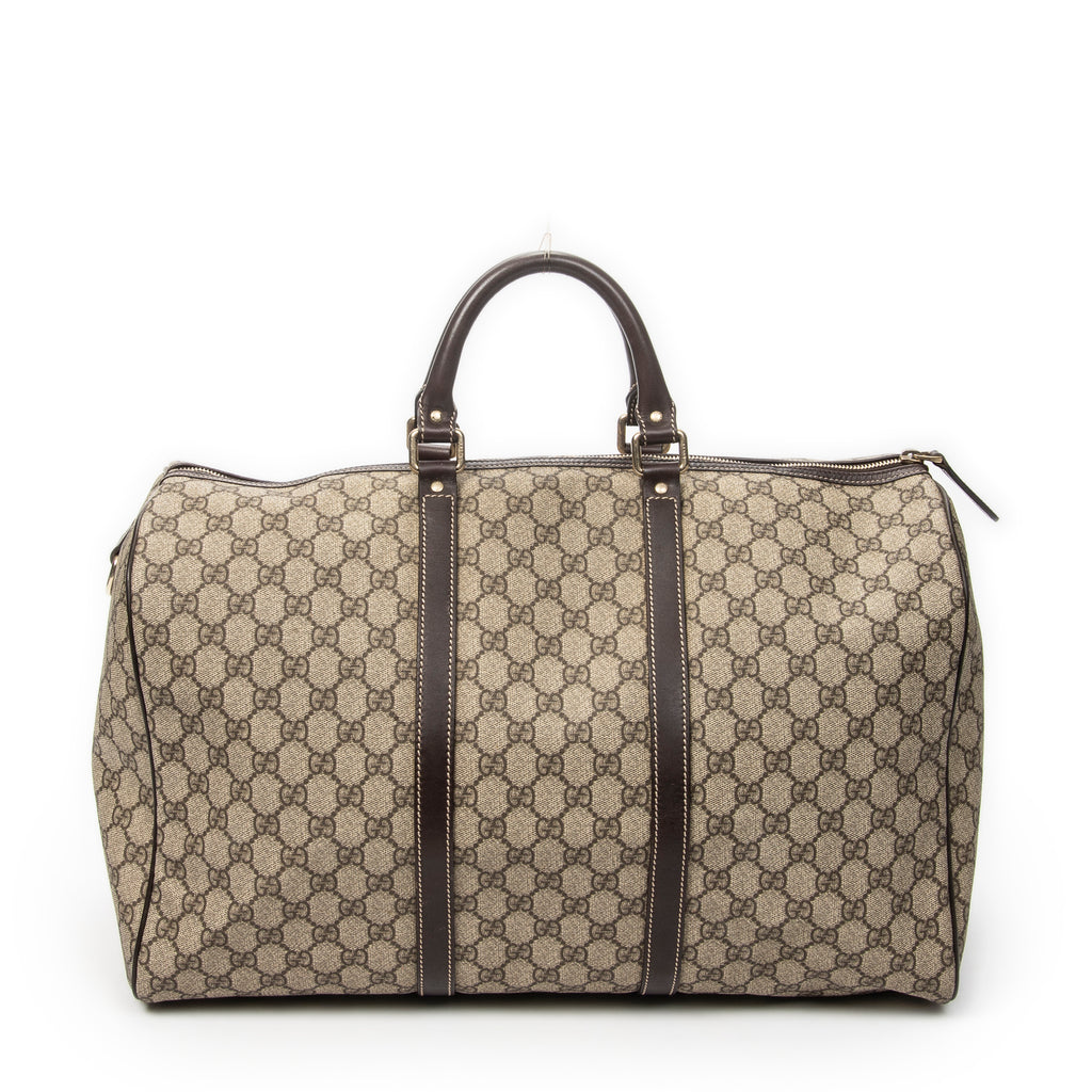 Handbag Medium Duffle Boston Beige Supreme Coated Canvas