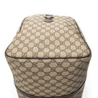 Handbag Medium Duffle Boston Beige Supreme Coated Canvas