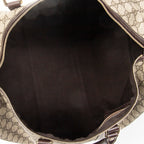 Handbag Medium Duffle Boston Beige Supreme Coated Canvas