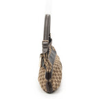 Shoulder Bag GG Queen Bow Hobo Beige Monogrammed Canvas