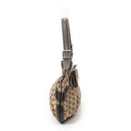 Shoulder Bag GG Queen Bow Hobo Beige Monogrammed Canvas