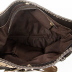 Shoulder Bag GG Queen Bow Hobo Beige Monogrammed Canvas