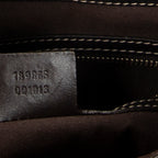 Shoulder Bag GG Queen Bow Hobo Beige Monogrammed Canvas
