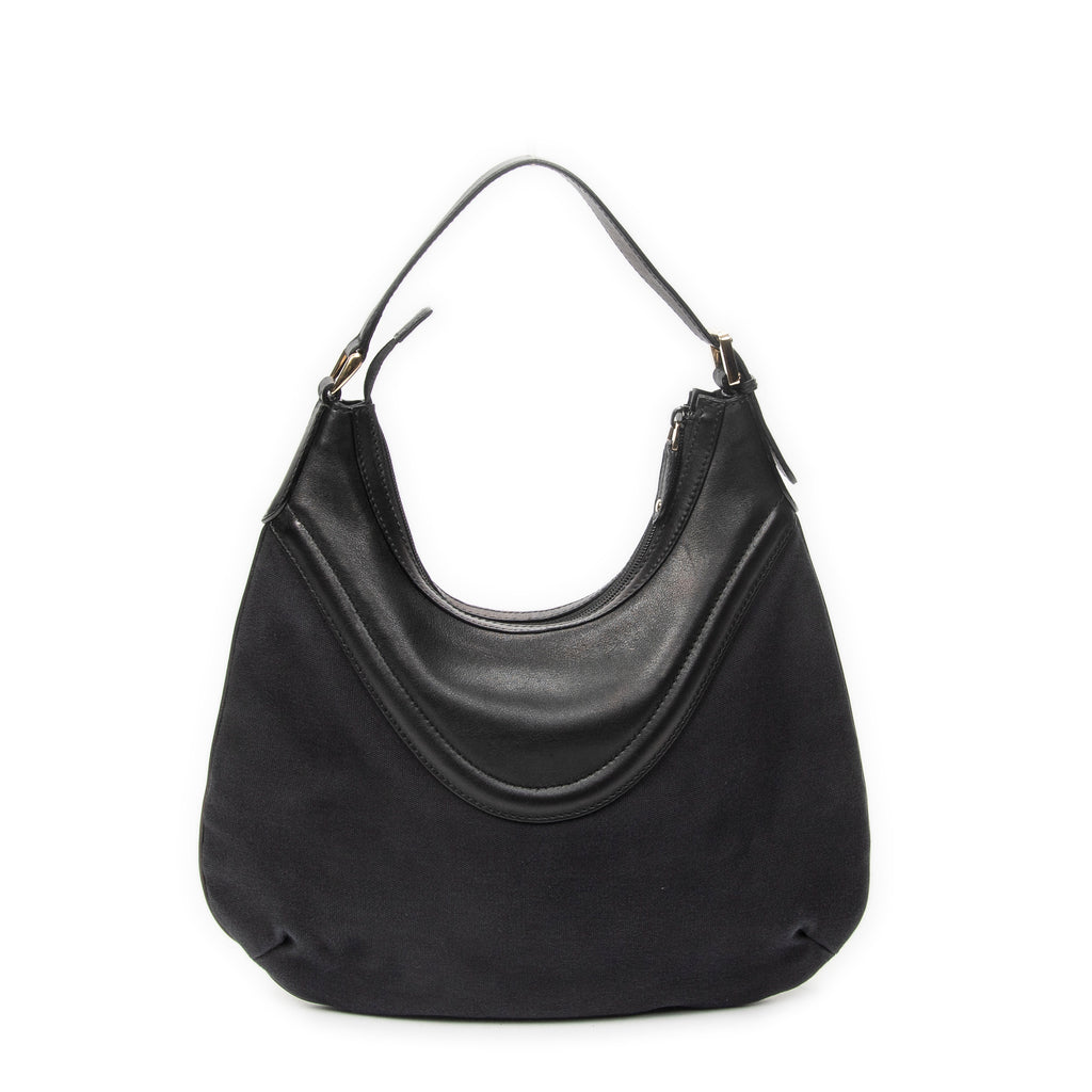 Shoulder Bag Hysteria Crest Hobo Black Canvas