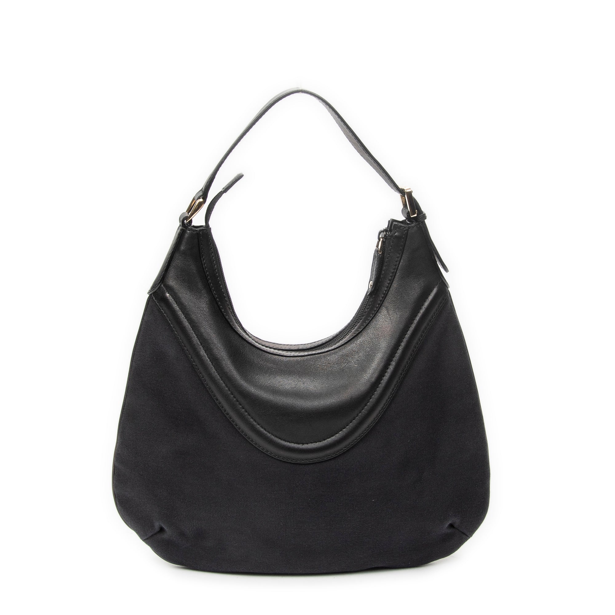 Shoulder Bag Hysteria Crest Hobo Black Canvas