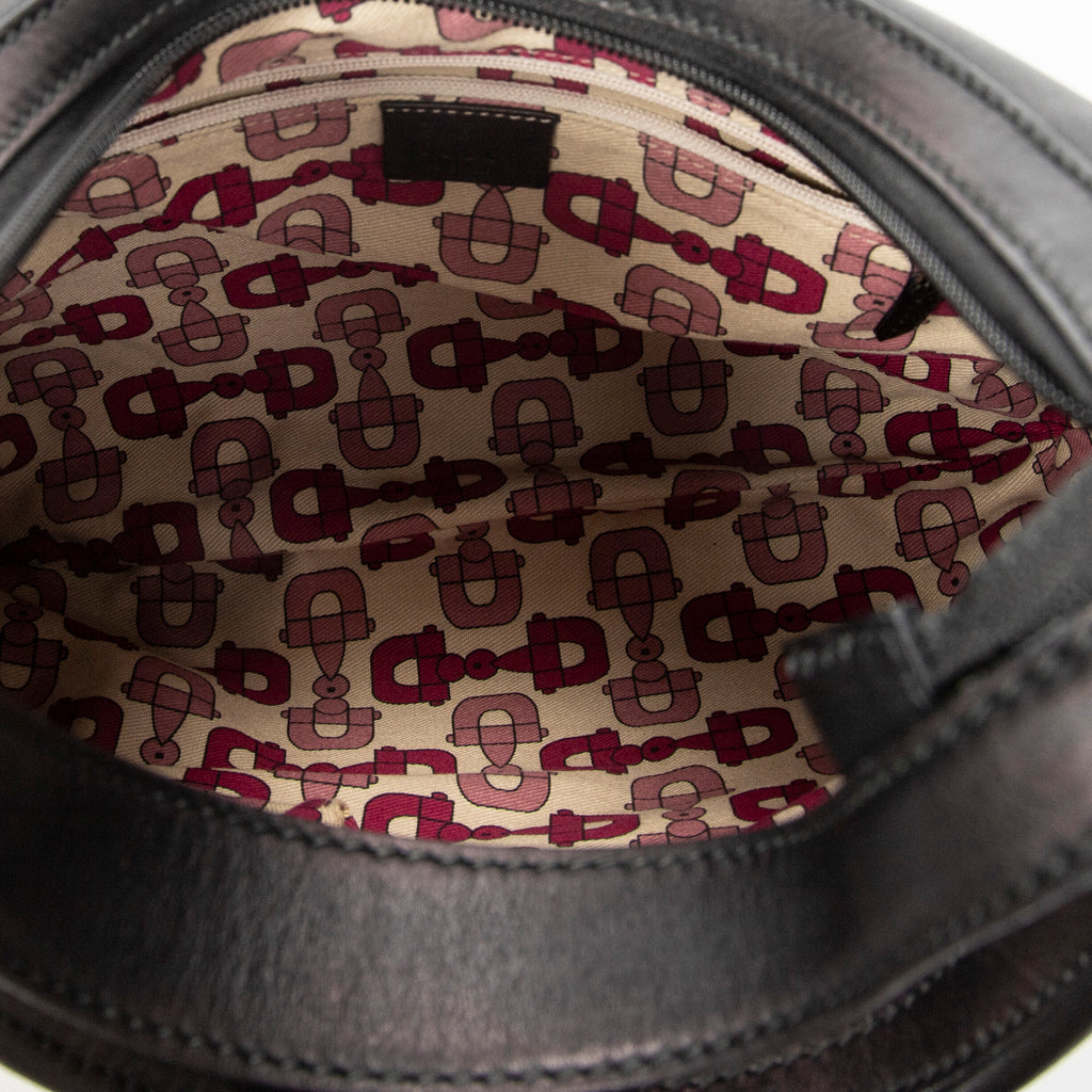 Shoulder Bag Hysteria Crest Hobo Black Canvas