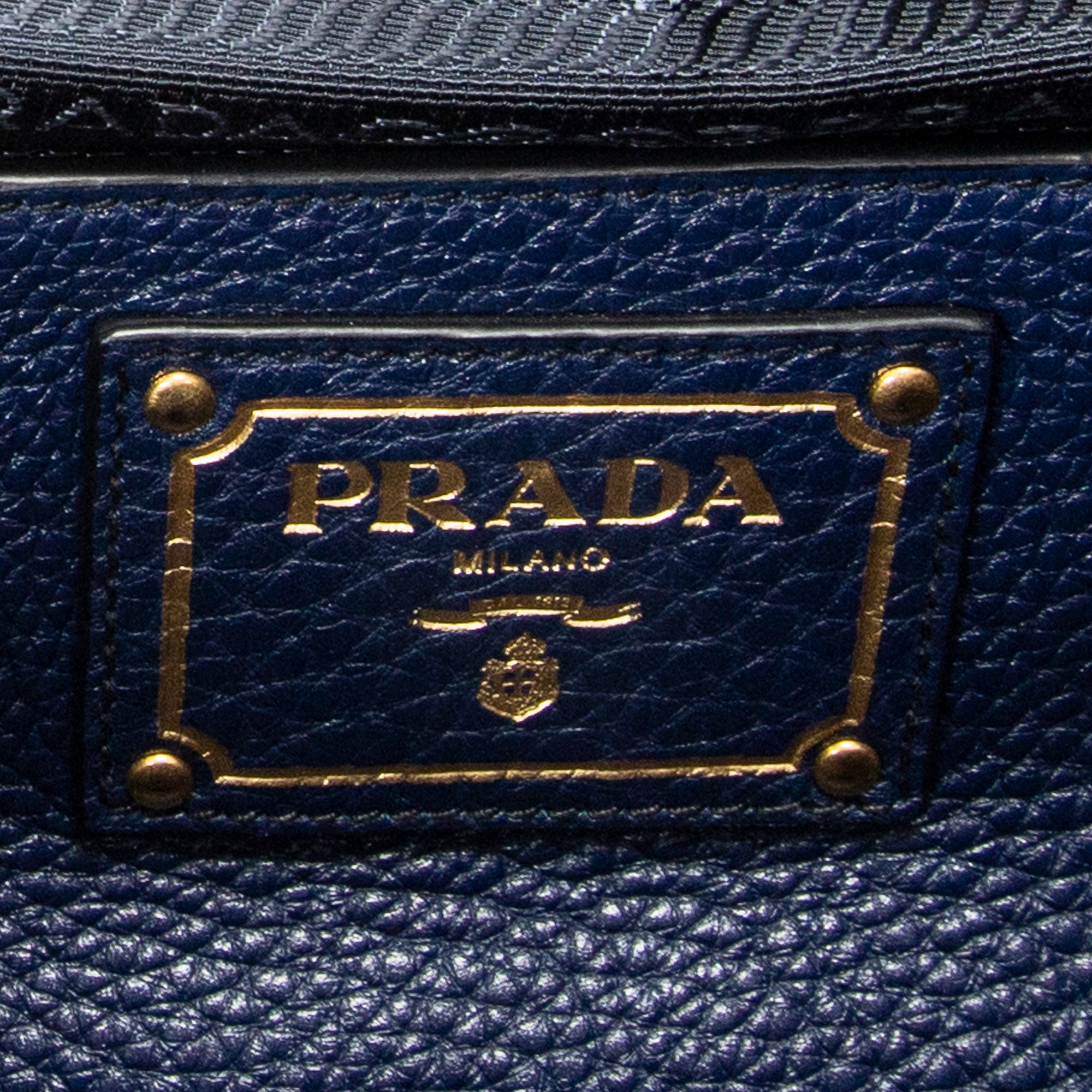Handbag Horizontal Tote Royal Blue Vitello Daino Leather