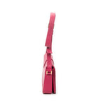 Shoulder Bag Ligne Y Flap Crossbody Fuchsia Pink Calfskin Leather