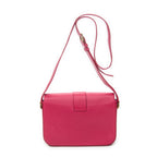 Shoulder Bag Ligne Y Flap Crossbody Fuchsia Pink Calfskin Leather