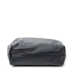 Shoulder Bag East West Shopping Tote Navy Calfskin Leather