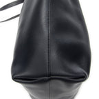 Shoulder Bag East West Shopping Tote Navy Calfskin Leather