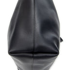 Shoulder Bag East West Shopping Tote Navy Calfskin Leather