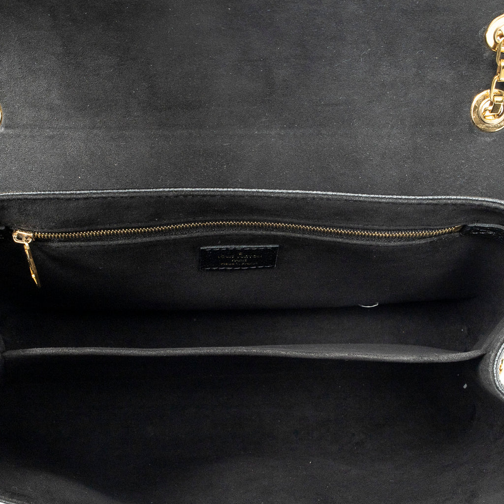 Sac porté épaule Saint Germain MM en cuir Monogram Empreinte noir