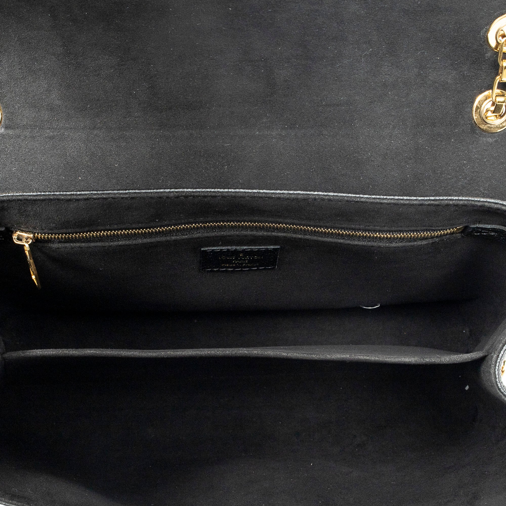 Sac porté épaule Saint Germain MM en cuir Monogram Empreinte noir