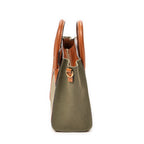 Shoulder Bag Micro Luggage Brown Canvas