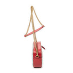 Shoulder Bag Chain Camera Crossbody Red Blooms Supreme Coated Canvas