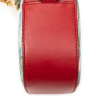 Shoulder Bag Chain Camera Crossbody Red Blooms Supreme Coated Canvas