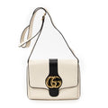 Shoulder Bag Medium Arli Crossbody Ivory Calfskin Leather