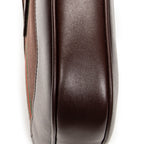 Shoulder Bag Medium Web Jackie 1961 Brown Suede Leather